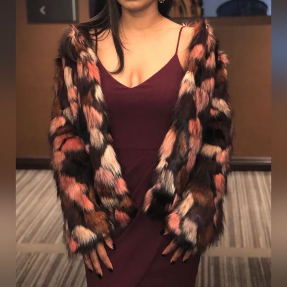 NWT NEW Lulu's Faux Wrap Forever Your Girl Wine Red Bodycon Dress Size Large - Picture 5 of 8